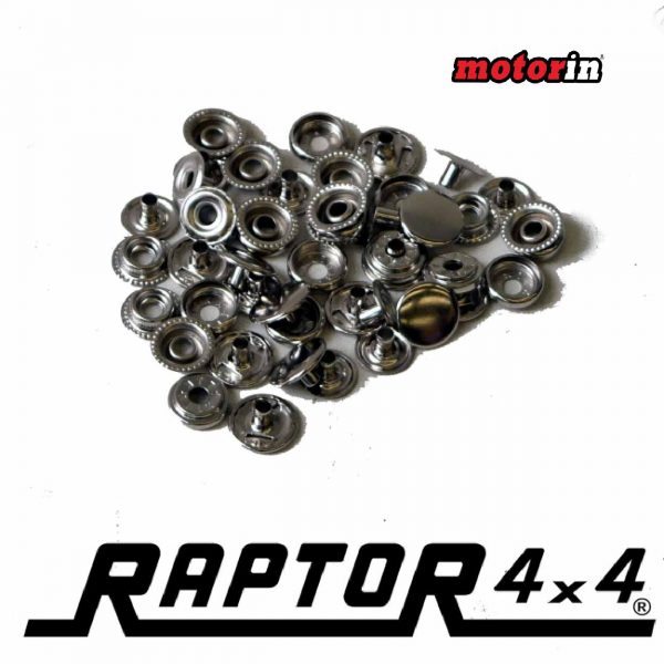 Kit Completo Botões para Capota Lona “Raptor 4×4” Samurai