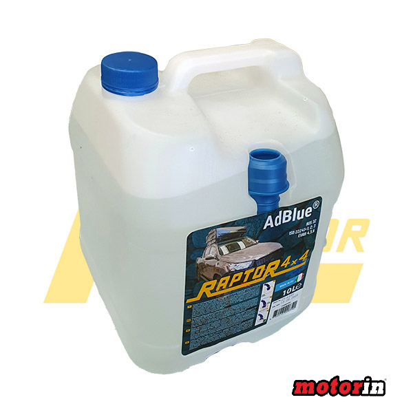 Líquido Adblue 10 Litros “Raptor 4×4” com Tubo de Enchimento