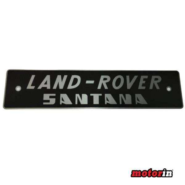 Legenda Traseira “Land Rover Santana” Series III Santana