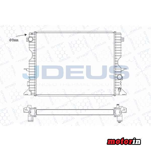 Radiador do Arrefecimento do Motor “JDEUS” Land Rover Defender TD5 e TD4