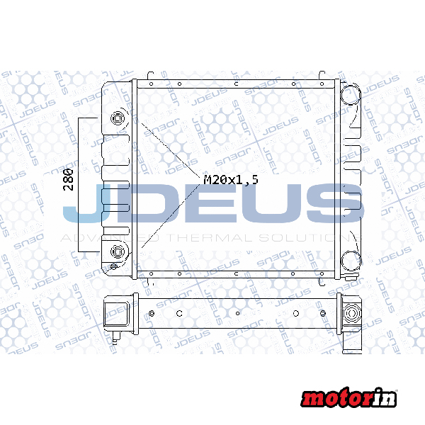 Radiador de Arrefecimento do Motor “JDEUS” Land Rover Discovery 3 2.7TD