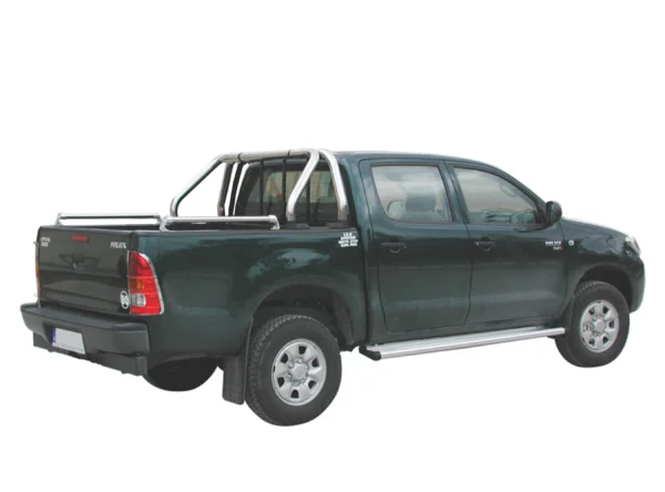 Estribos Planos em Alumínio "Tessera 4x4" Toyota Hilux Vigo Cabine Simples - Image 2