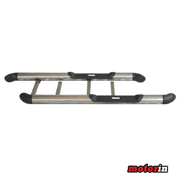 Estribos Dupla Superfície em Aço Inoxidável “Tessera 4×4” Toyota Hilux Vigo Cabine Simples