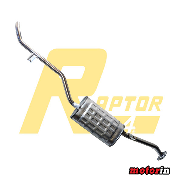 Tubo de Escape Traseiro com Silenciador “Raptor 4×4” Suzuki Samurai Longo Injeção
