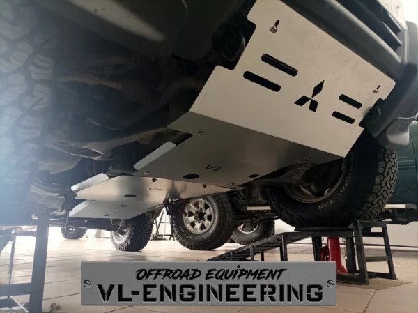 Kit Completo de Proteções em Alumínio 8mm "VL Engineering" Mitsubishi Pajero 3 V60 Longo - Image 7