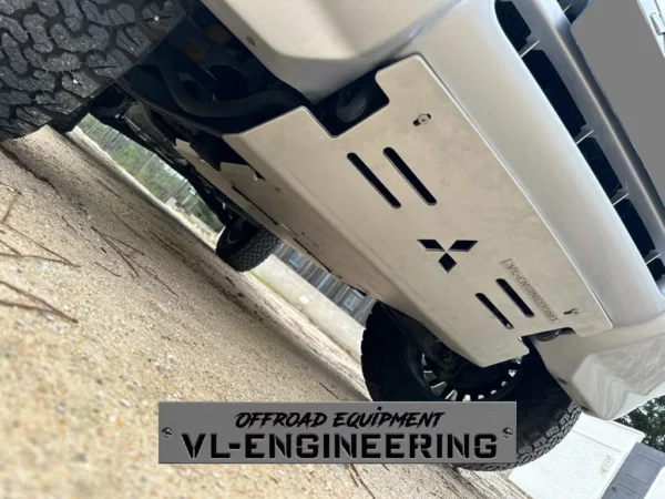 Kit Completo de Proteções em Alumínio 8mm "VL Engineering" Mitsubishi Pajero 3 V60 Longo - Image 3