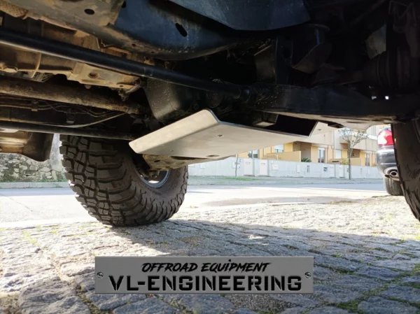 Kit Completo de Proteções em Alumínio 6 e 8mm "VL Engineering" Mitsubishi Pajero 2 Curto (Versão Abas Largas) - Image 5