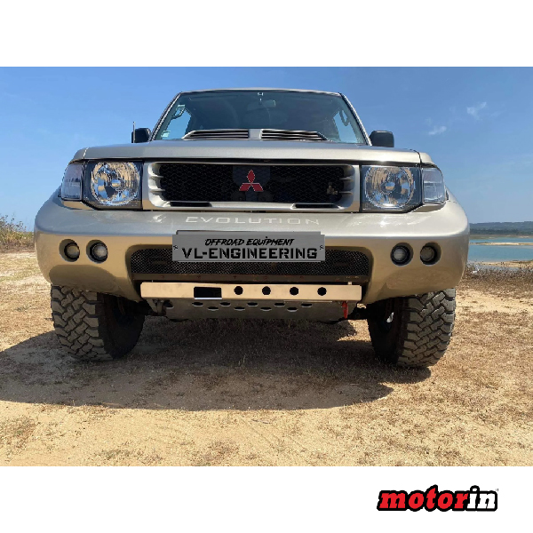 Proteção Frontal em Alumínio de 6mm “VL Engineering” Mitsubishi Pajero Desert V20