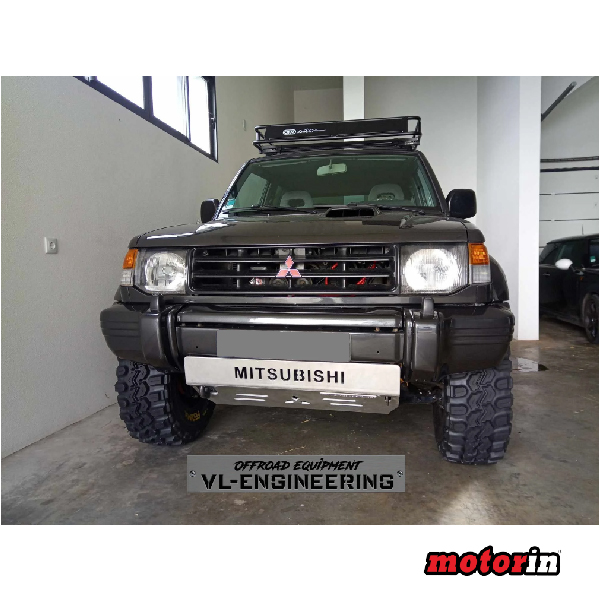 Kit Completo de Proteções em Alumínio 6 e 8mm “VL Engineering” Mitsubishi Pajero 2 Curto
