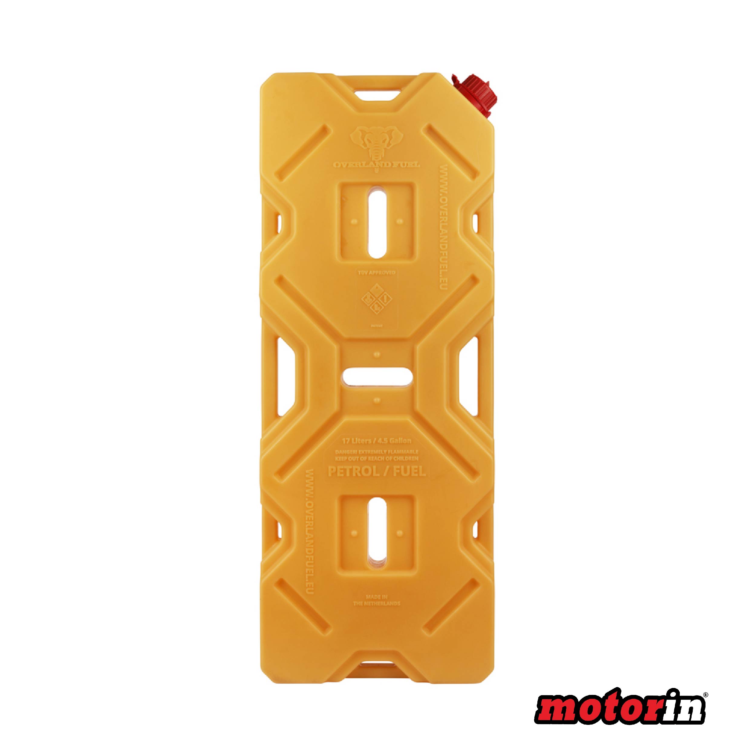 Jerrycan HD de Combustível em Amarelo Sahara "Overland Fuel" 17 L - Garantia Vitalícia