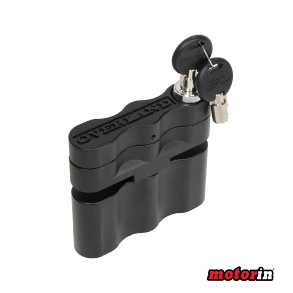 Suporte de Jerrycan com Fechadura “Overland Fuel” Preto/Vermelho/Prata