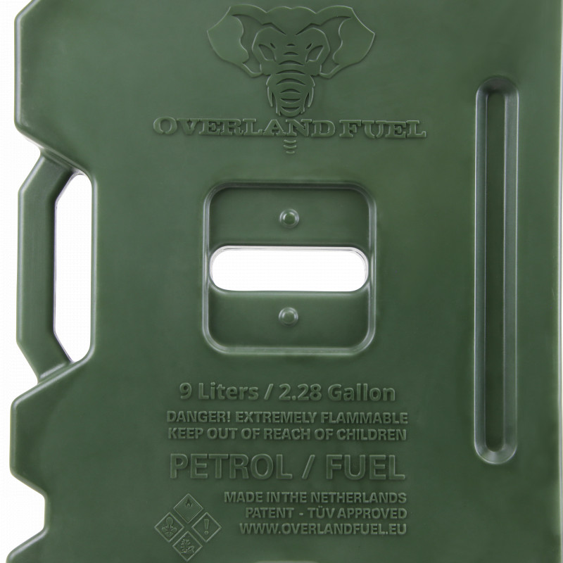 Jerrycan HD de Combustível em Verde Militar "Overland Fuel" 9 L - Garantia Vitalícia - Image 3