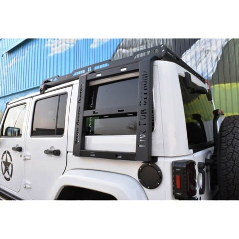 Grade de Tejadilho em Alumínio com Escada Jeep Wrangler JK 2007 a 2018 - Image 8