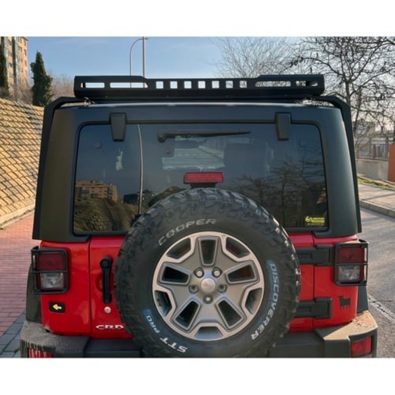 Grade de Tejadilho em Alumínio com Escada Jeep Wrangler JK 2007 a 2018 - Image 5