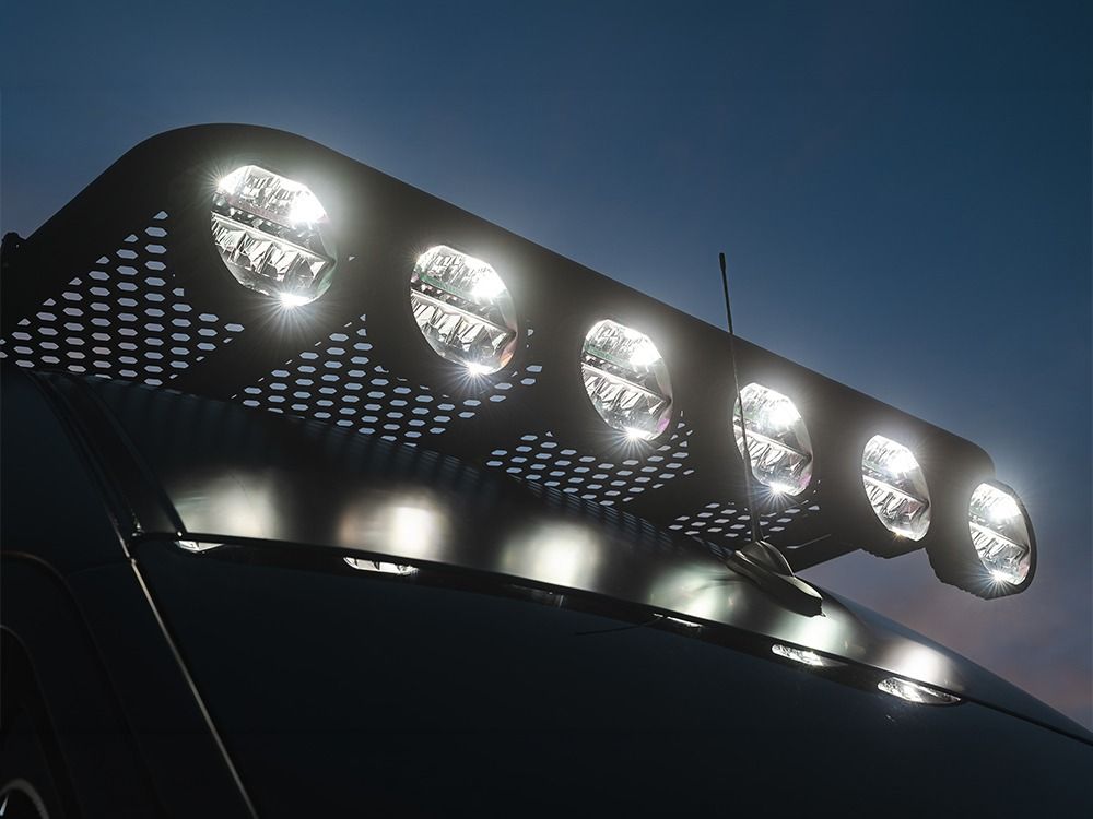 Farol LED Redondo "LAZER" Sentinel 7" Elite Black Fixação Invertida - Image 6