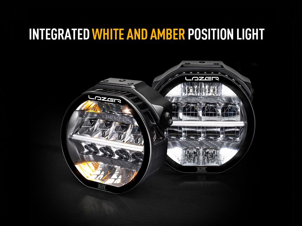 Farol LED Redondo "LAZER" Sentinel 7" Elite Black Fixação Invertida - Image 4