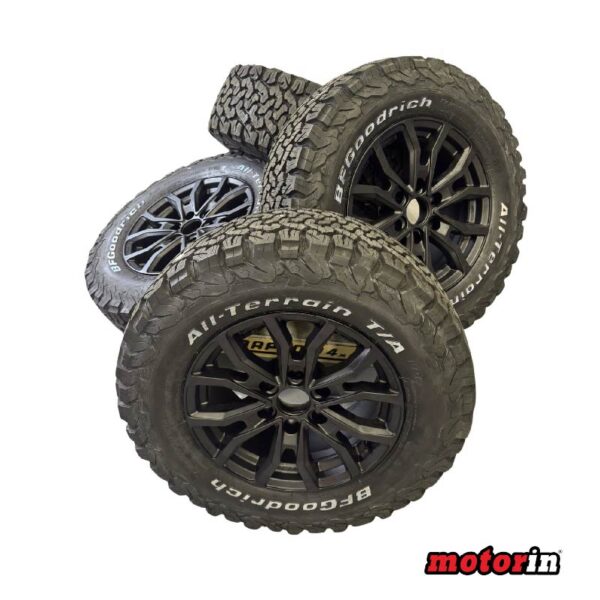 OUTLET – Set 4 Jantes Novas e 4 Pneus Novos 8×17 6/139.7 ET35