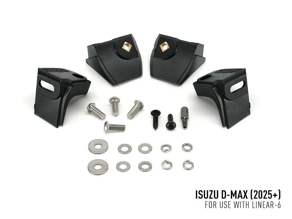 Isuzu D-Max (2025+) - Kit de Montagem para Grelha (inclui: 2x Linear-6 Elite, 1x Suportes de Montagem para Grelha, 1x Kit de Cablagem) - Image 2