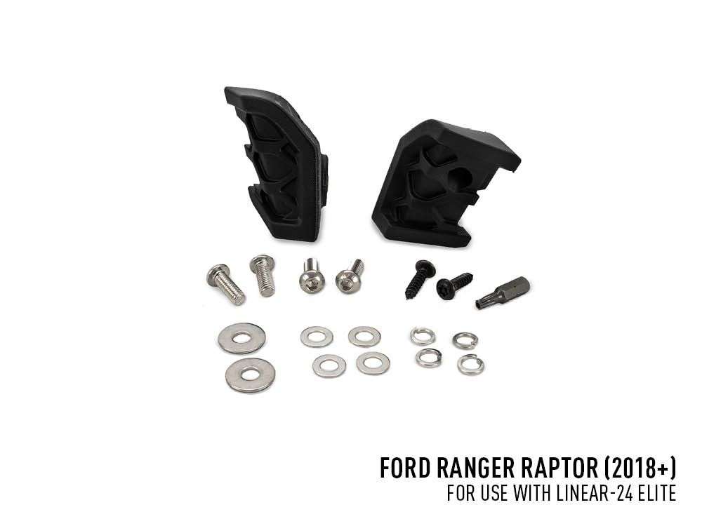 Ford Ranger Raptor (2018-2022) - Kit de Montagem para Grelha (inclui: 1x Linear-24 Elite, 1x Suportes de Montagem para Grelha, 1x Kit de Cablagem) - Image 2