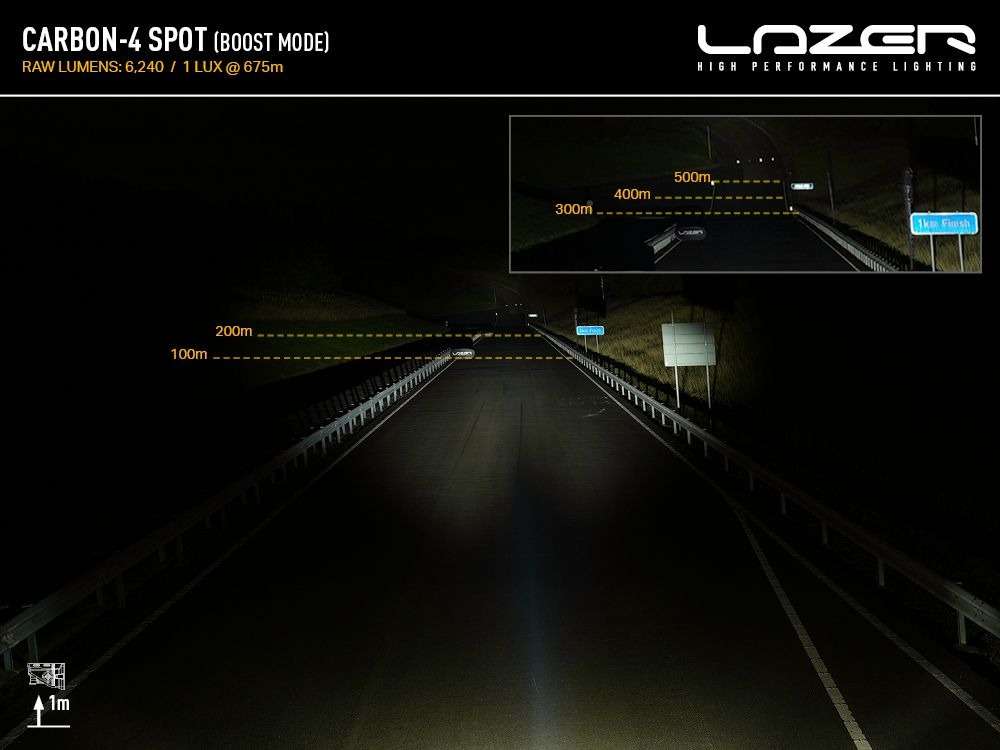 Barra de LED "Lazer Lamps" Carbon-4 Spot (Gen3) - Image 8