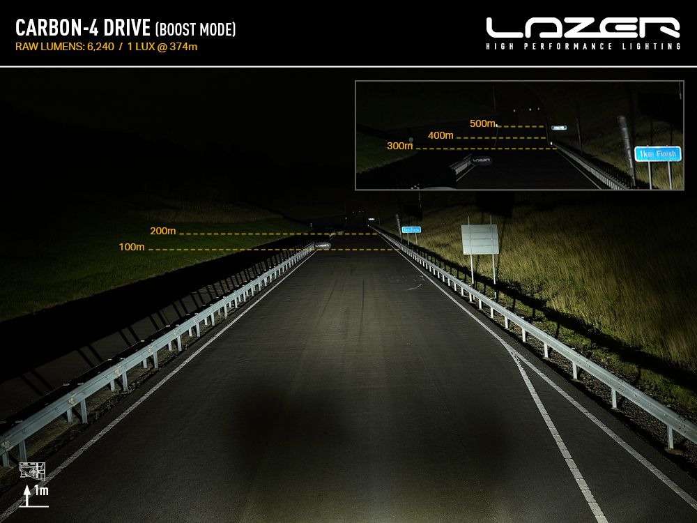 Barra de LED "Lazer Lamps" Carbon-4 Drive (Gen3) - Image 12