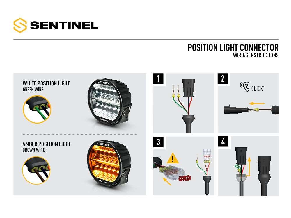 Farol LED "Lazer Led" Sentinel 9'' Highline com Sinalizador Luminoso (White) - Image 4