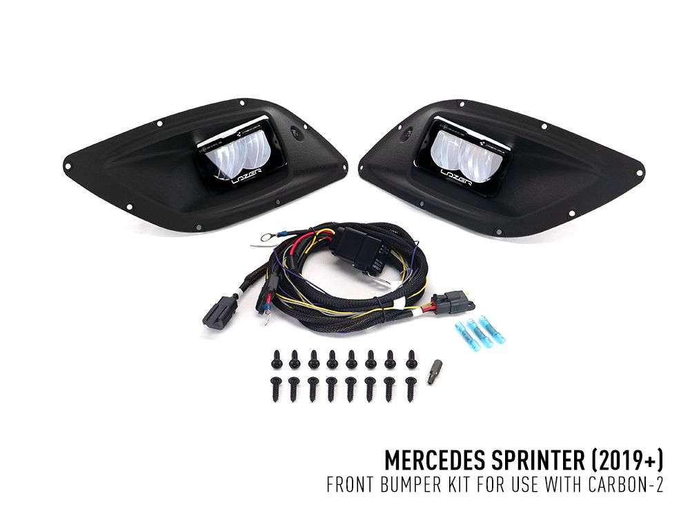 Kit de Upgrade dos Faróis de Nevoeiro (com 2x Carbon-2 Drive de Filtro Amarelo) "Lazer Lamps" Mercedes Sprinter (2018+) - Image 2