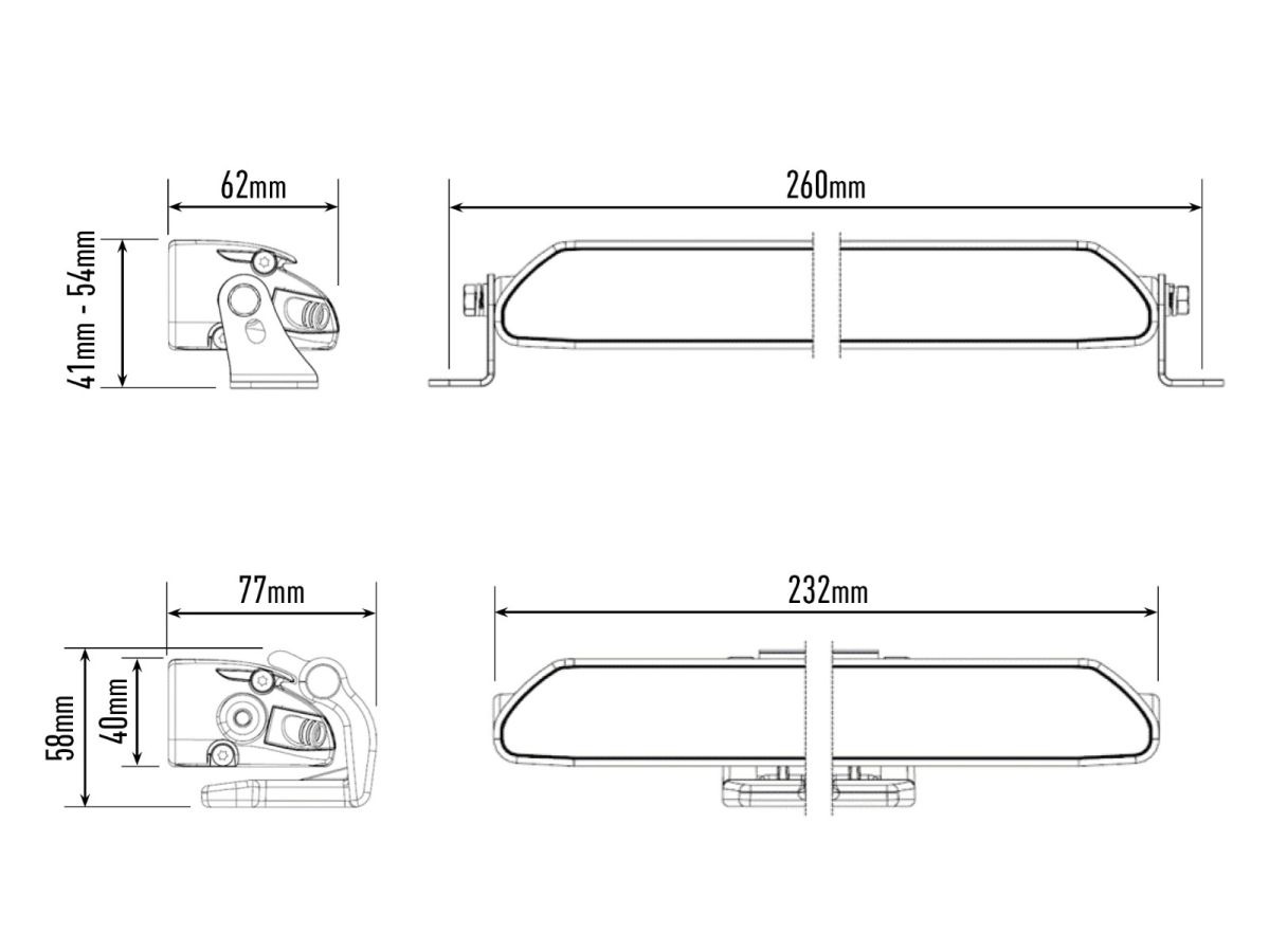 Barra de LED "Lazer Lamps" Linear-6 Yellow - Image 4