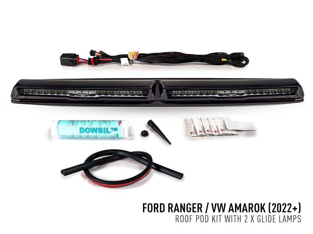 Roof Pods (com 2x Glide) "Lazer Lamps" Ford Ranger / VW Amarok (2023+) - Image 3