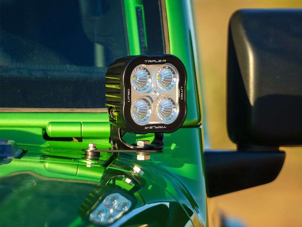 Kit de Montagem no Pilar A (Para Utility-25-50-80HD/ST2) "Lazer Lamps" Jeep Wrangler JL (2017+) - Image 2