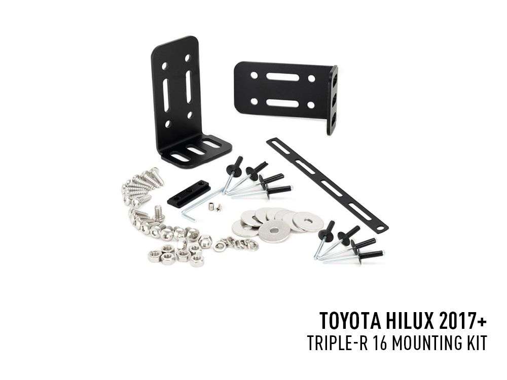 Kit de Montagem de Barra no Para-choques (Para Triple-R 16) "Lazer Lamps" Toyota Hilux (2017-2020) - Image 2