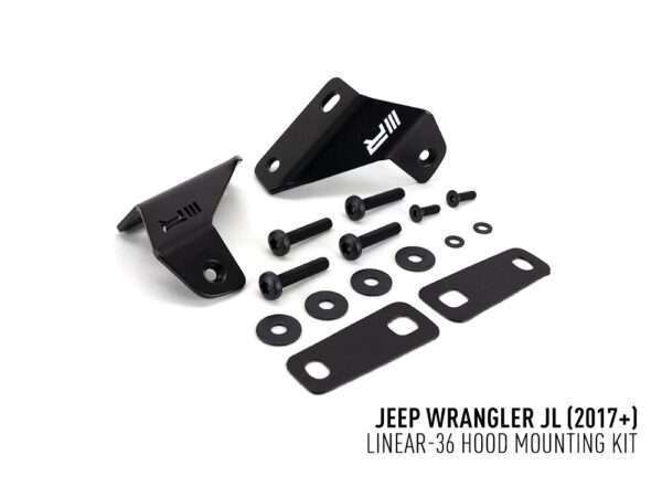 Kit de Montagem no Capô (Para Linear-36) "Lazer Lamps" Jeep Wrangler JL (2017+)