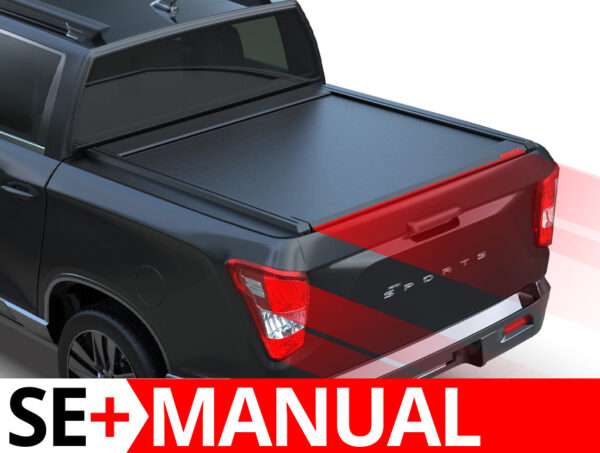 Cobertura Retrátil Manual Tessera SE+ com LED – KGM Musso Grand / Rexton Sports XL 2018–2025