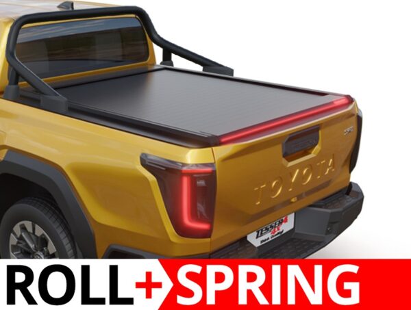Cobertura Retrátil Assistida com Mola Tessera Roll+ para Roll-Bar OEM – Toyota Hilux Travo 2026+