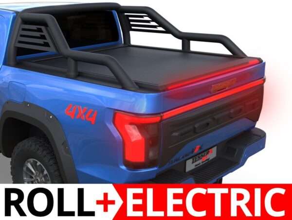 Cobertura Retrátil Elétrica Tessera Roll+ – Foton Tunland V7 / V9 2024+ com Roll-Bar Original
