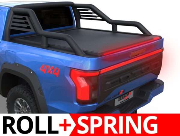 Cobertura Retrátil Assistida por Molas Tessera Roll+ – Foton Tunland V7 / V9 2024+ com Roll-Bar Original
