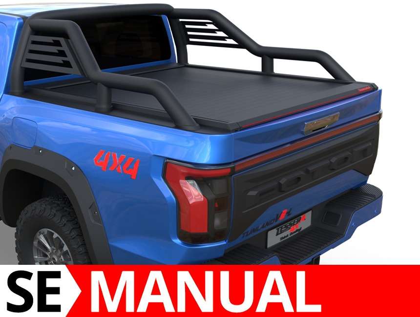 Cobertura Retrátil Manual Tessera SE – Foton Tunland V7 / V9 2024+ com Roll-Bar Original