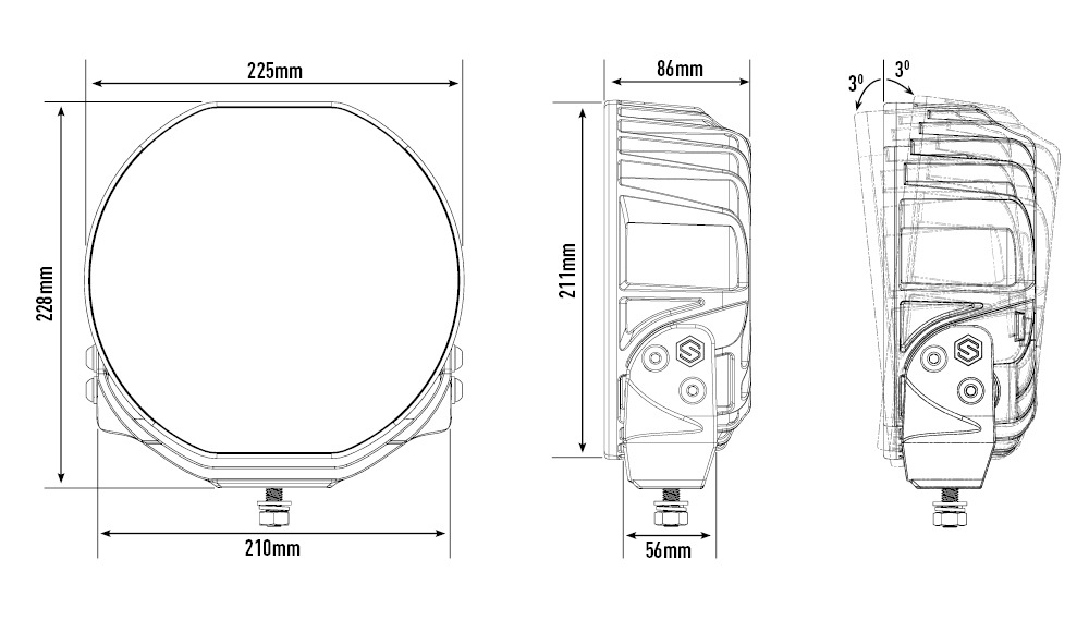 Farol LED "Lazer Lamps" Sentinel 9" Elite+ - Image 13