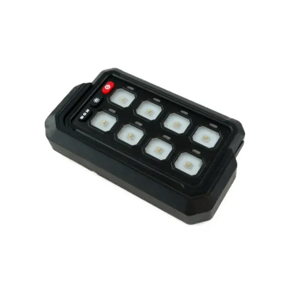 Painel de Interruptores Wireless 8 Vias 12/24V
